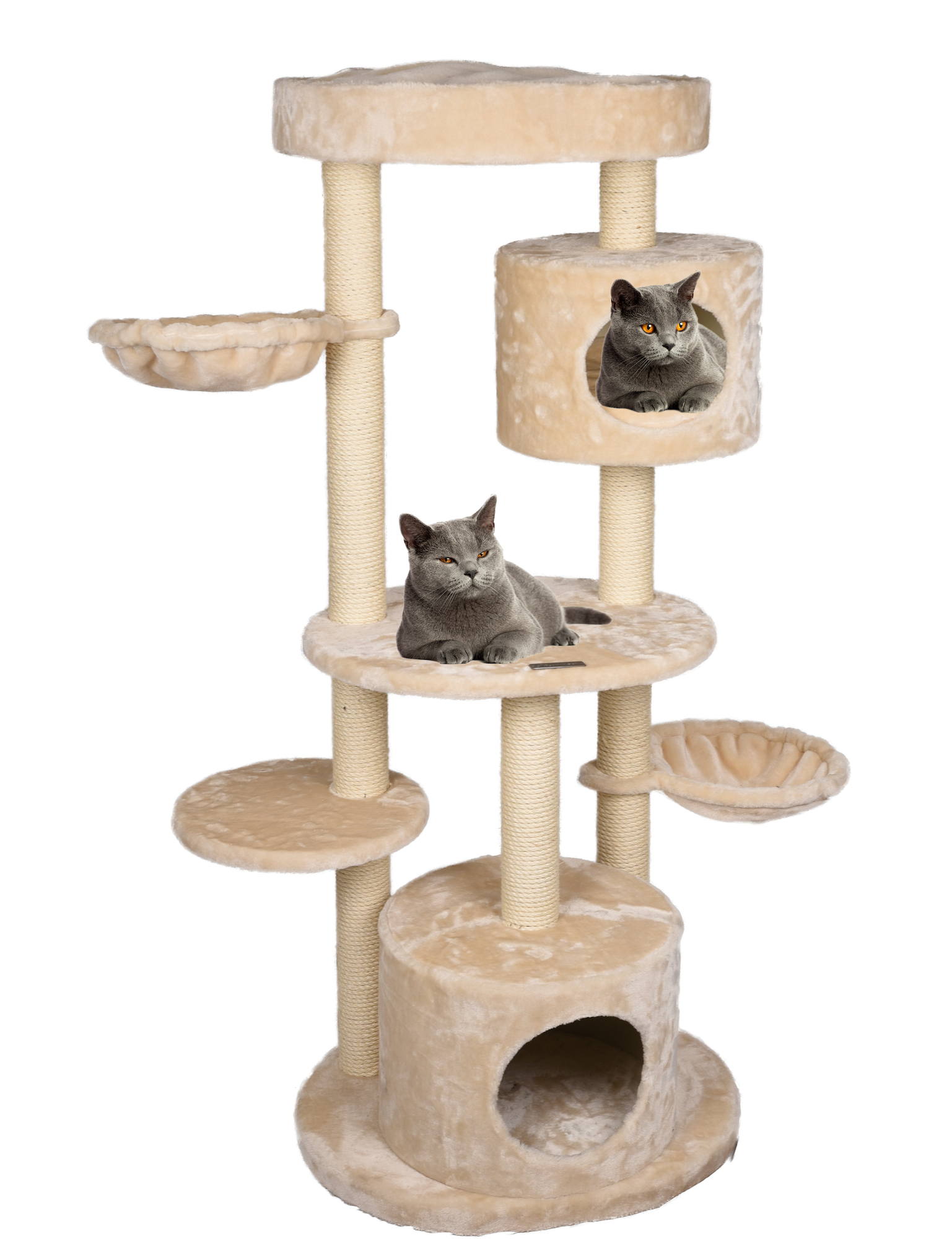 Flamingo Krabpaal Inga Beige & Wit