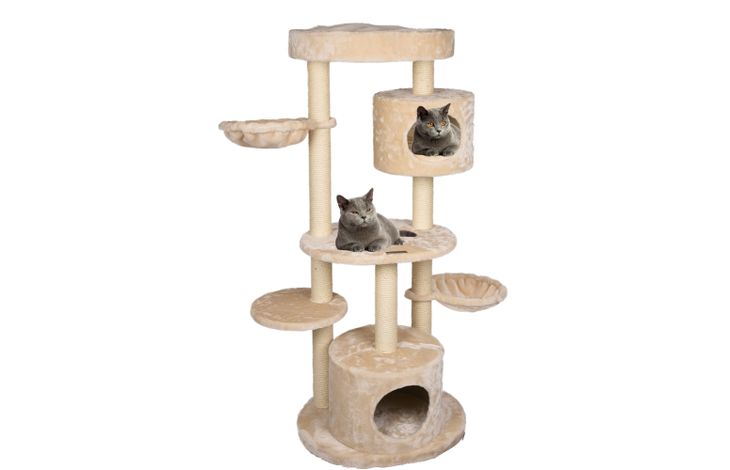 Flamingo Krabpaal Inga Beige & Wit