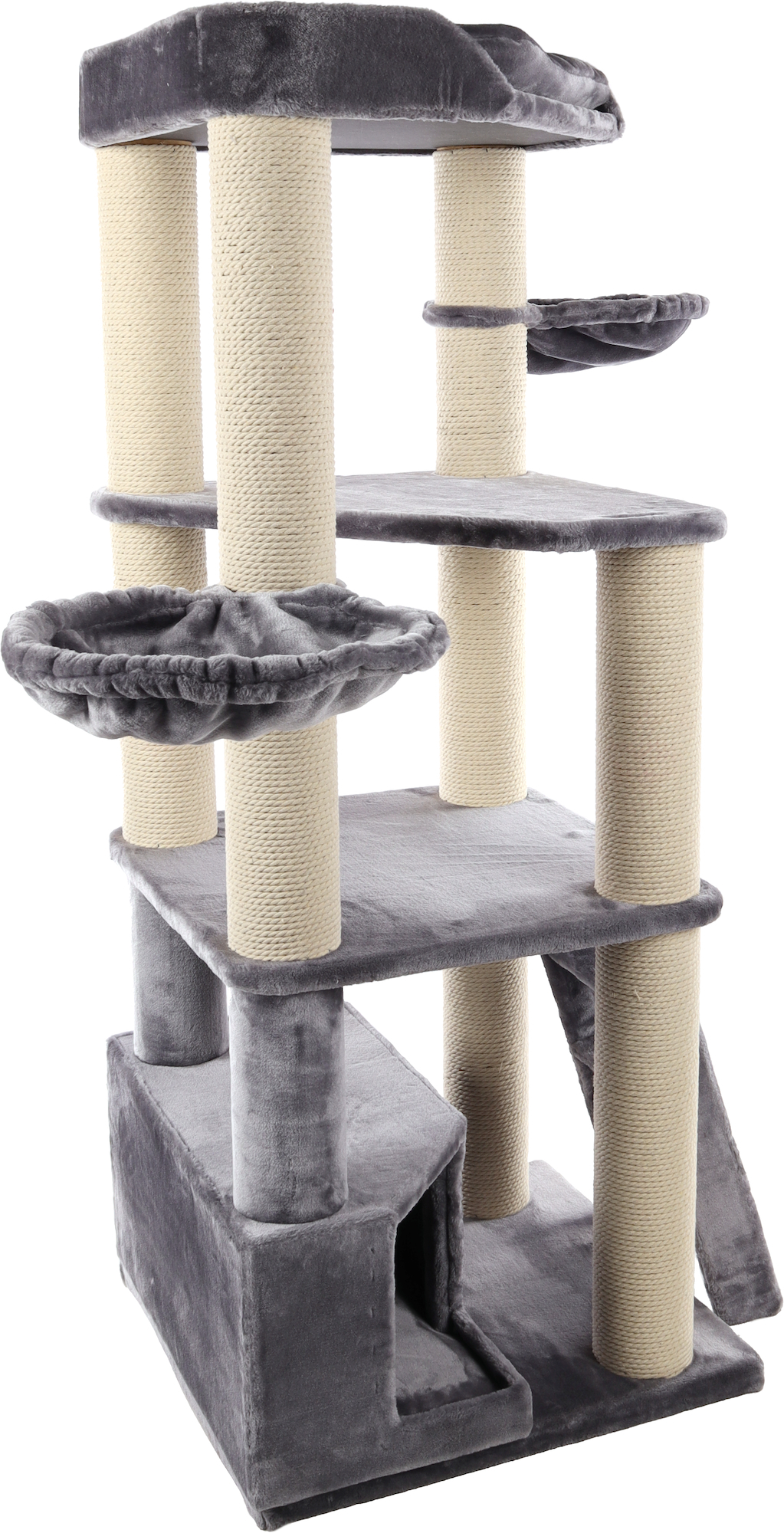 Flamingo Árbol rascador Babel Gris & Blanco