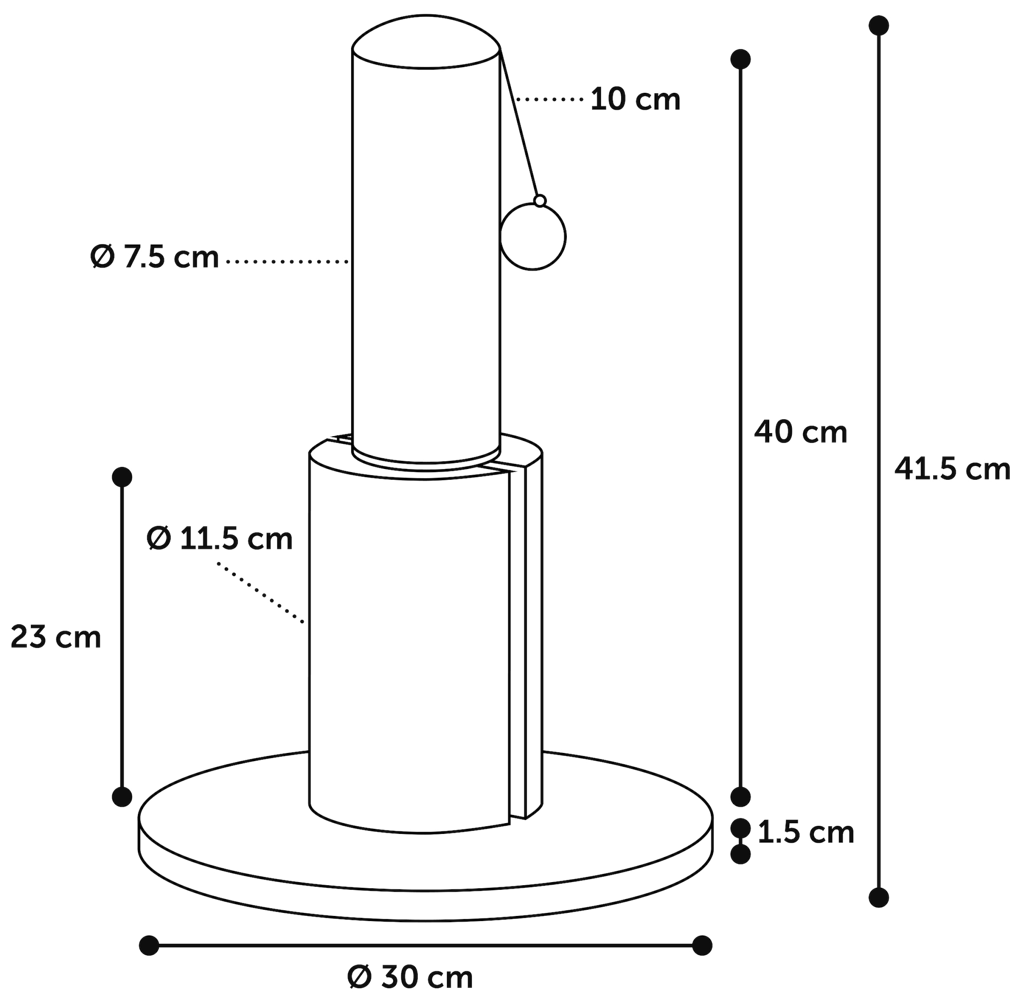 Flamingo Arbre à chat Asa Gris & Gris foncé