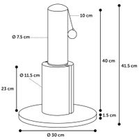 Flamingo Arbre à chat Asa Gris & Gris foncé