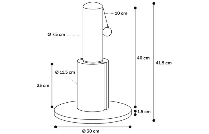 Flamingo Arbre à chat Asa Gris & Gris foncé
