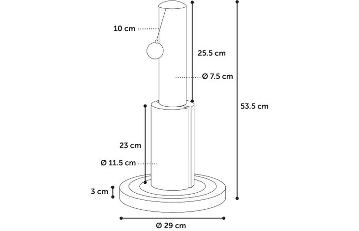 Flamingo Árbol rascador Ayla Crema & Natural
