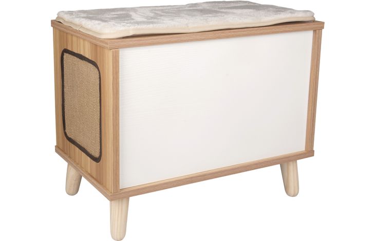 Flamingo Krabmeubel Fino Wit & Bruin & Naturel