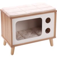 Flamingo Krabmeubel Fino Wit & Bruin