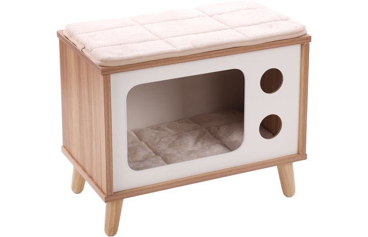 Flamingo Krabmeubel Fino Wit & Bruin & Naturel