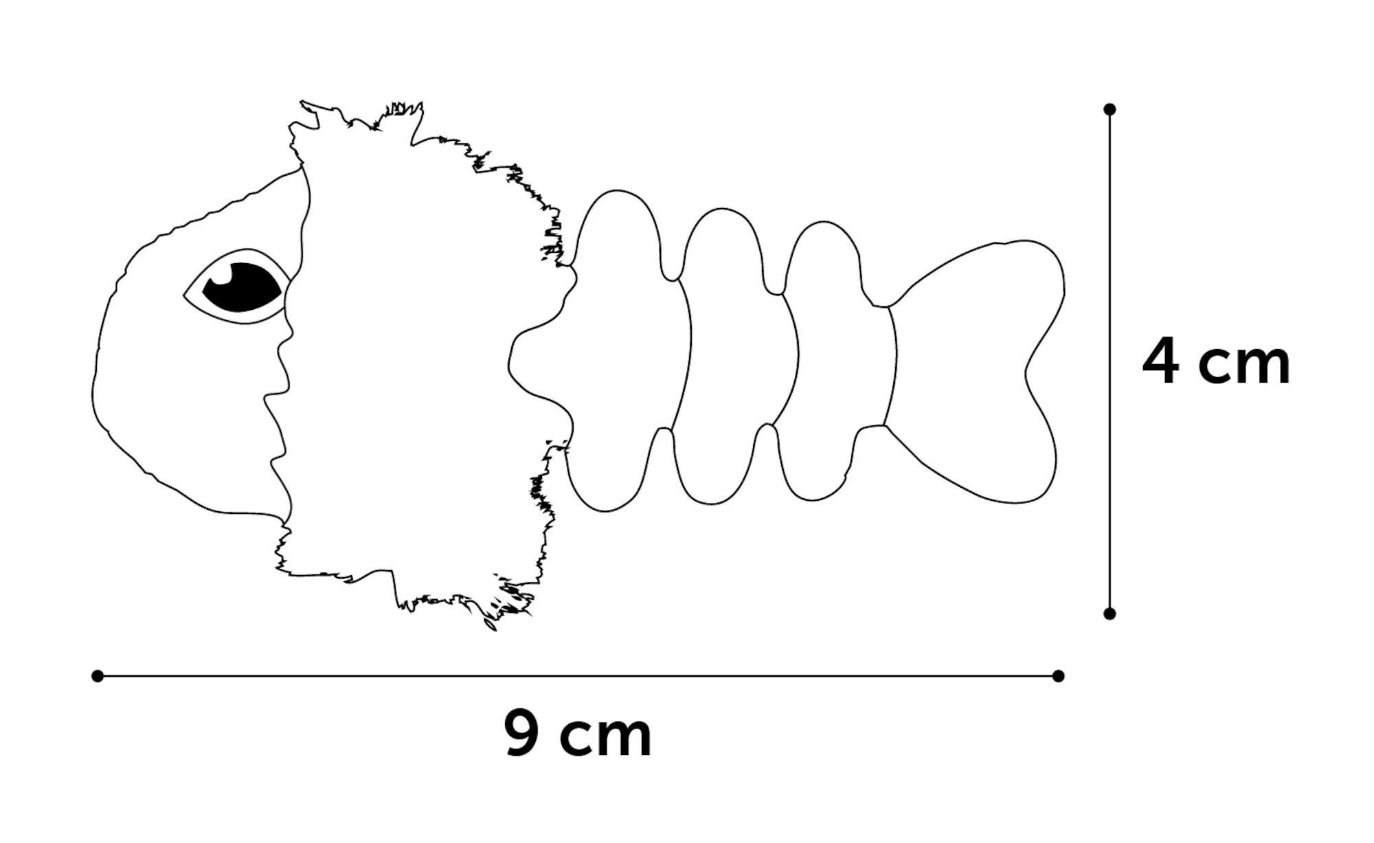 Flamingo Jouet Natura Delight Arête de poisson Mélange