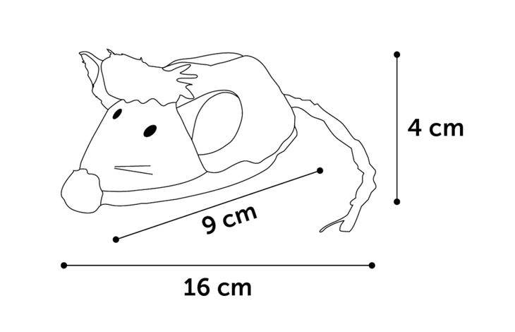 Flamingo Electronic toy Natura Delight Mouse Mix