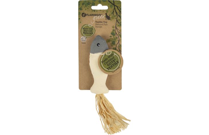 Flamingo Speelgoed Natural Fun Vis Grijs & Beige