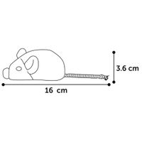 Flamingo Speelgoed Natural Fun Muis Grijs & Beige
