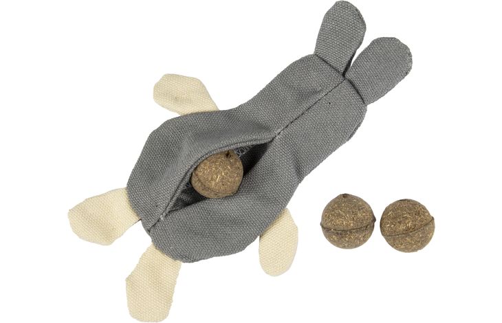 Flamingo Toy Natural Fun Rabbit Grey & Beige