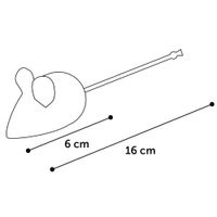 Flamingo Spielzeug Floera Maus Blau & Grau & Orange