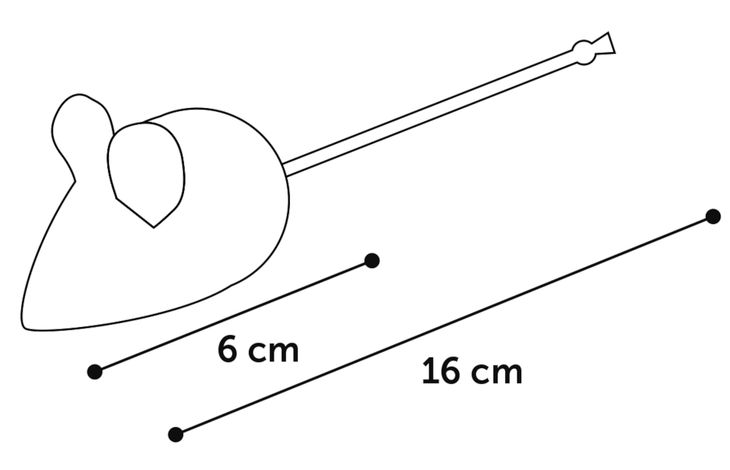 Flamingo Spielzeug Floera Maus Blau & Grau & Orange