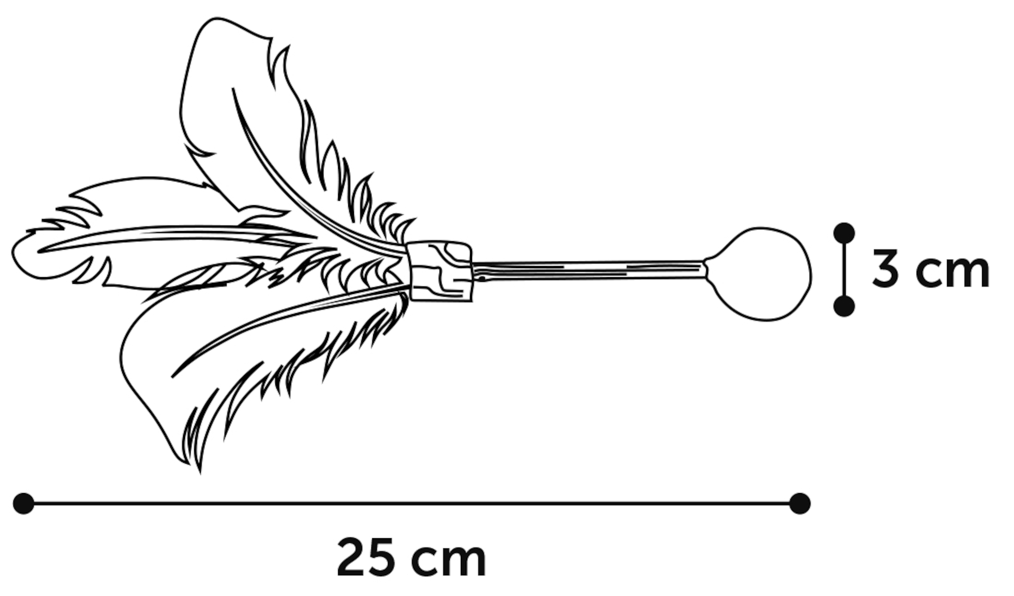 Flamingo Giocattolo Topsy Palla & Bastone Marrone
