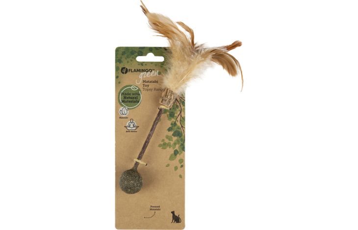 Flamingo Speelgoed Topsy Bal & Stok Bruin