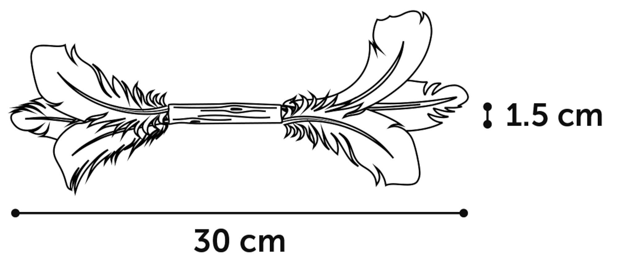 Flamingo Toy Topsy Stick Brown