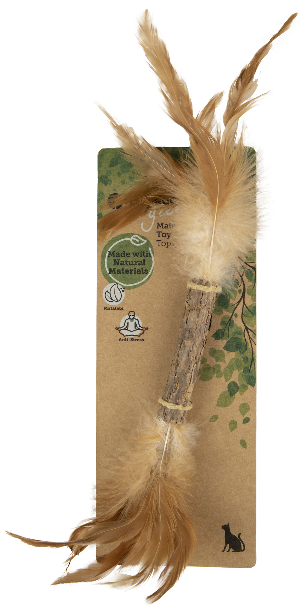 Flamingo Toy Topsy Stick Brown