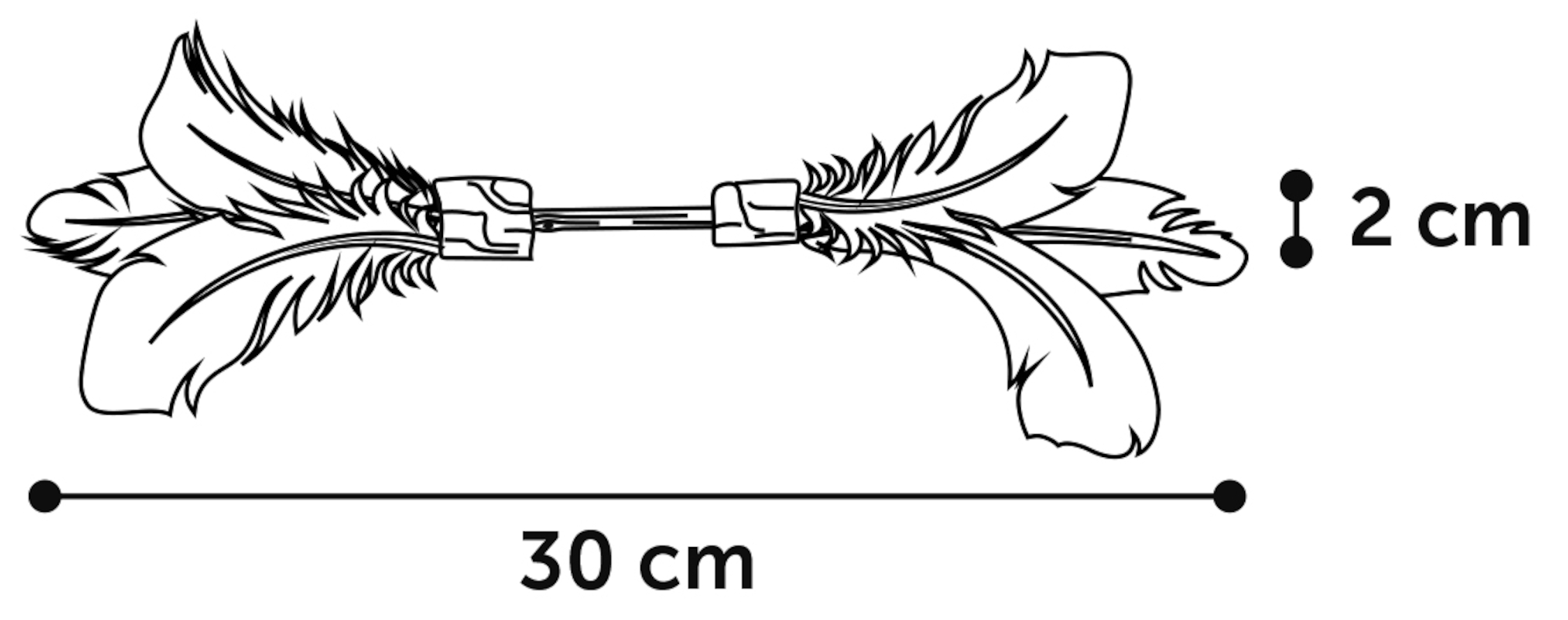 Flamingo Toy Topsy Dumbbell & Stick Brown