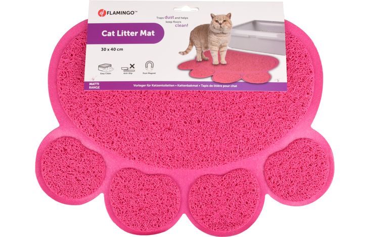 Flamingo Kattenbakmat Pitou Matti Fuchsia