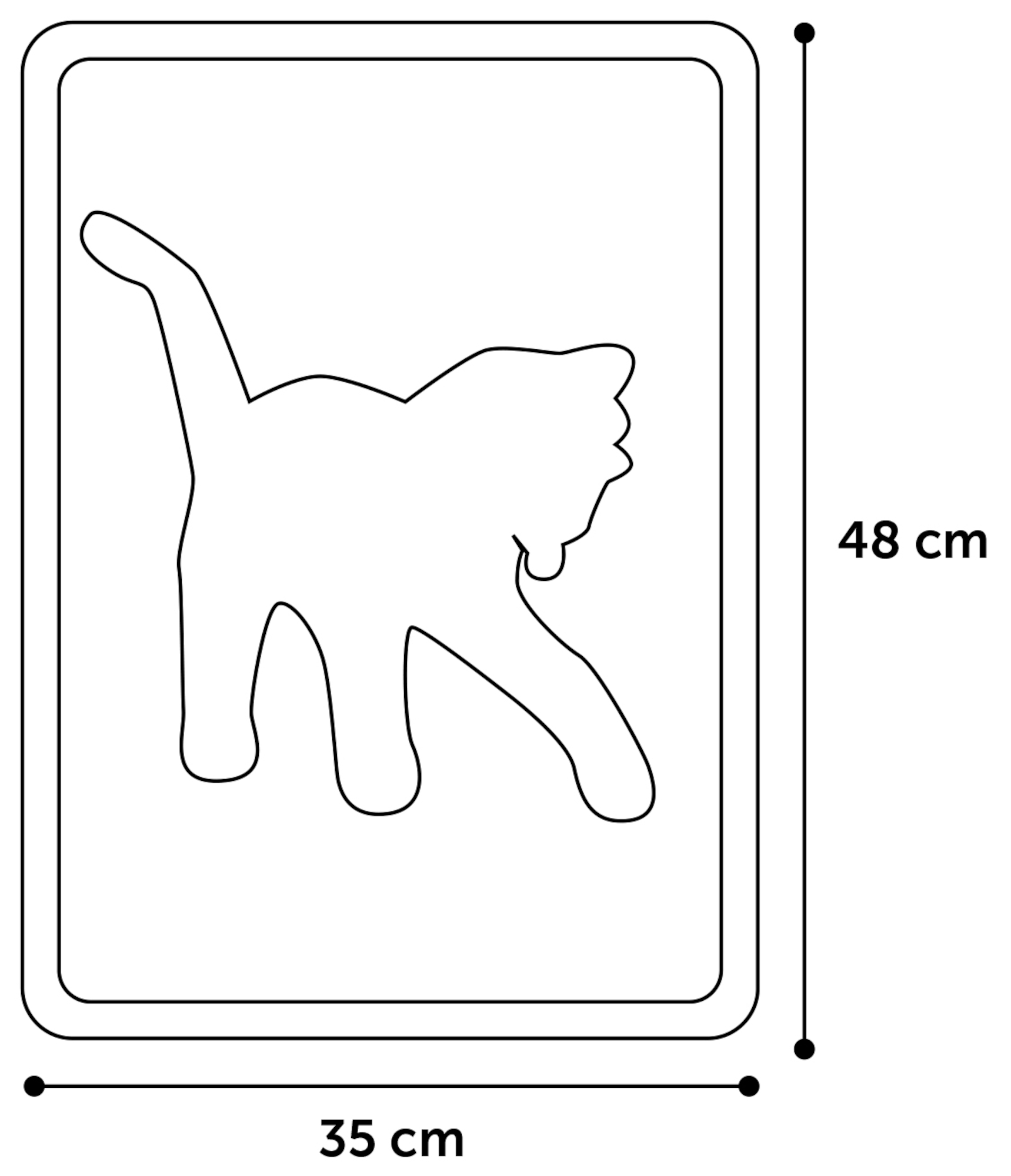 Flamingo Cat litter tray mat Rosie Matti Fuchsia