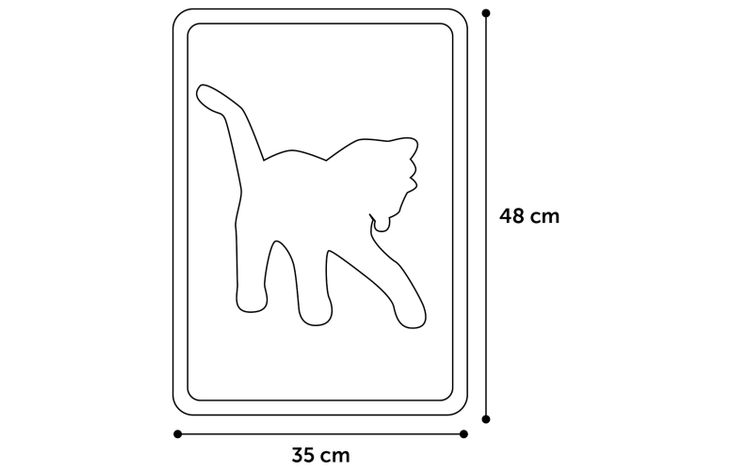 Flamingo Kattenbakmat Rosie Matti Fuchsia