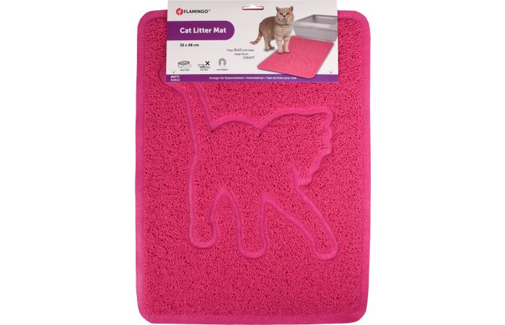 Flamingo Kattenbakmat Rosie Matti Fuchsia