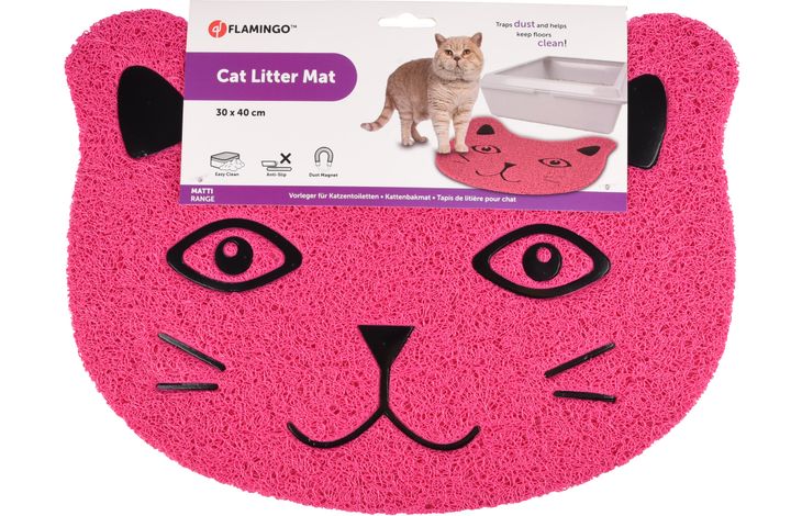 Flamingo Kattenbakmat Pancho Matti Fuchsia