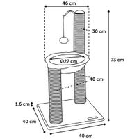 Flamingo Scratching tree  Amanda Light grey