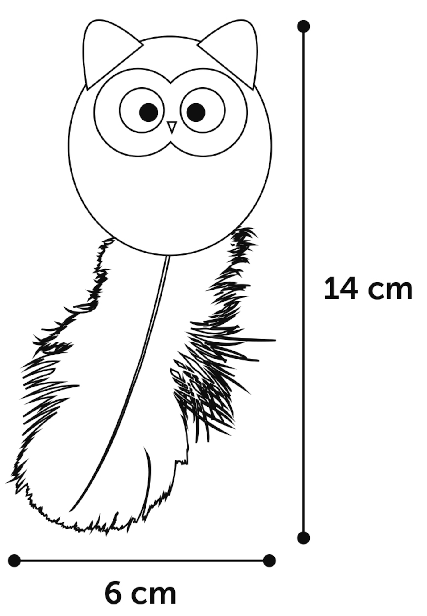 Flamingo Giocattolo Winny Gufo Azzurro & Rosa