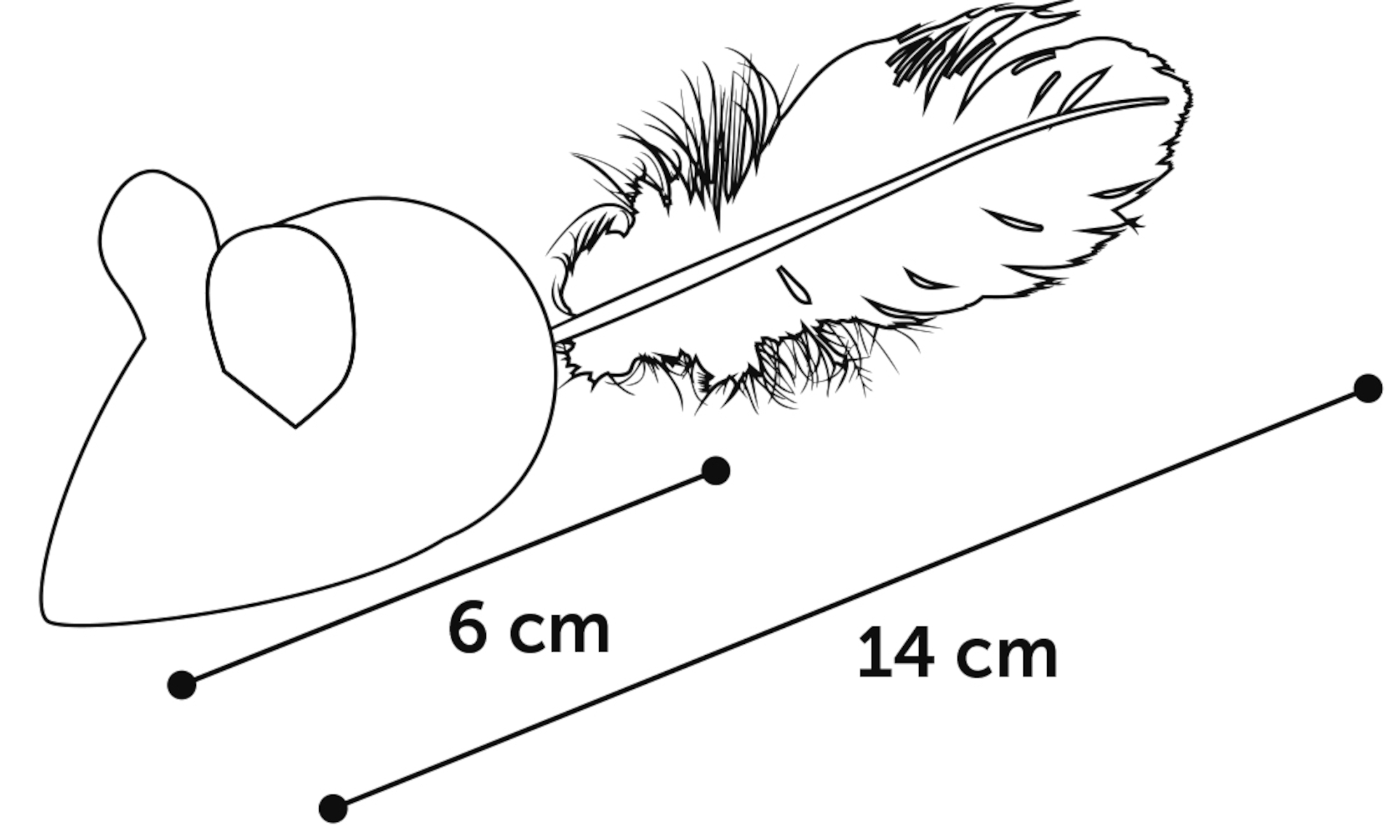 Flamingo Toy Winny Mouse Blue & Pink