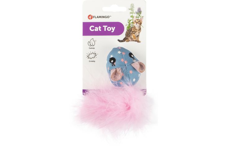 Flamingo Toy Winny Mouse Blue & Pink