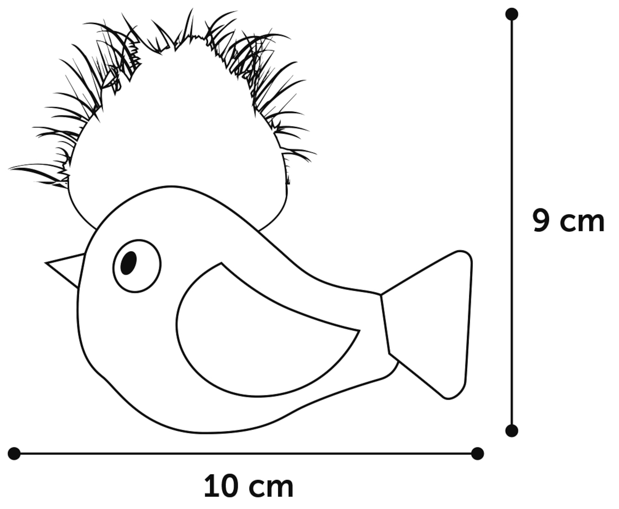 Flamingo Speelgoed Winny Vogel Blauw & Roze