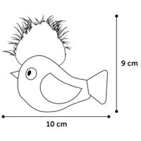 Flamingo Speelgoed Winny Vogel Blauw & Roze