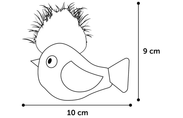 Flamingo Speelgoed Winny Vogel Blauw & Roze