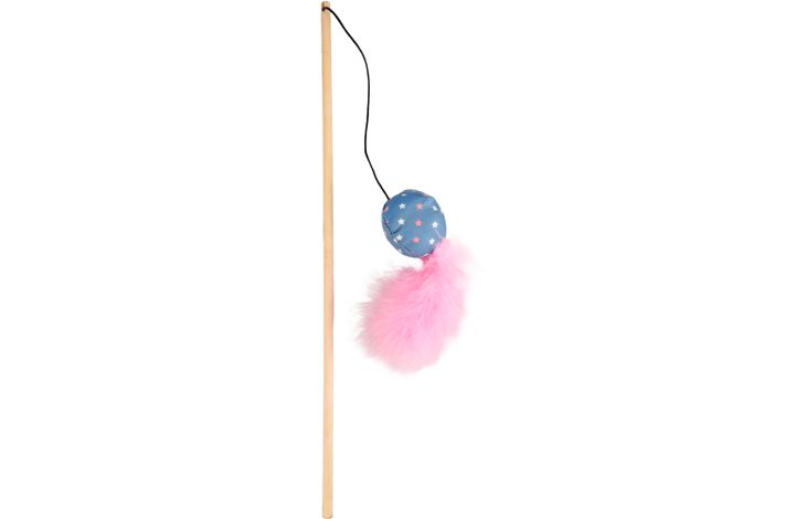 Flamingo Toy Winny Dangler with ball Blue & Pink