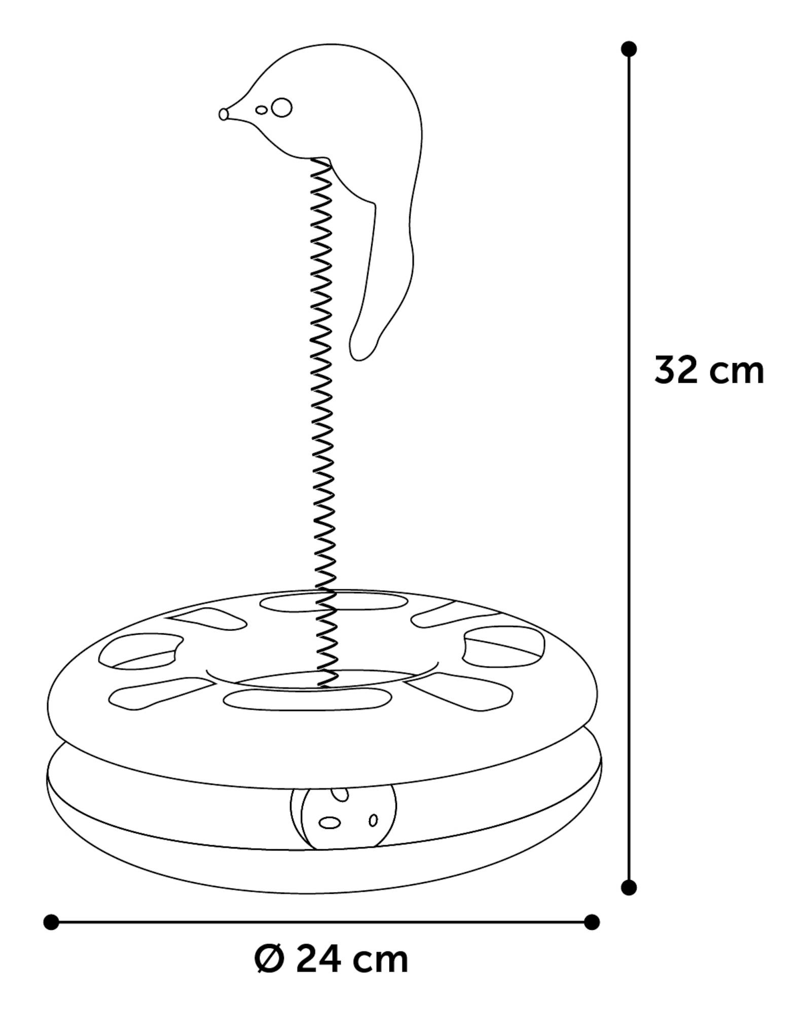 Flamingo Toy Laetitia Ball track with ball Green