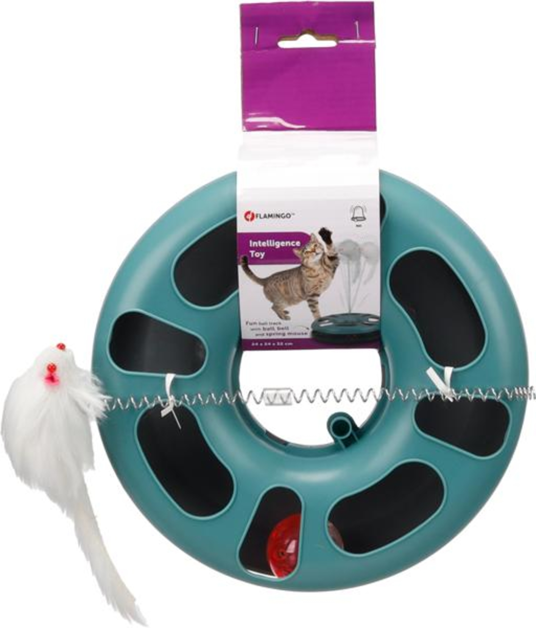 Flamingo Toy Laetitia Ball track with ball Green