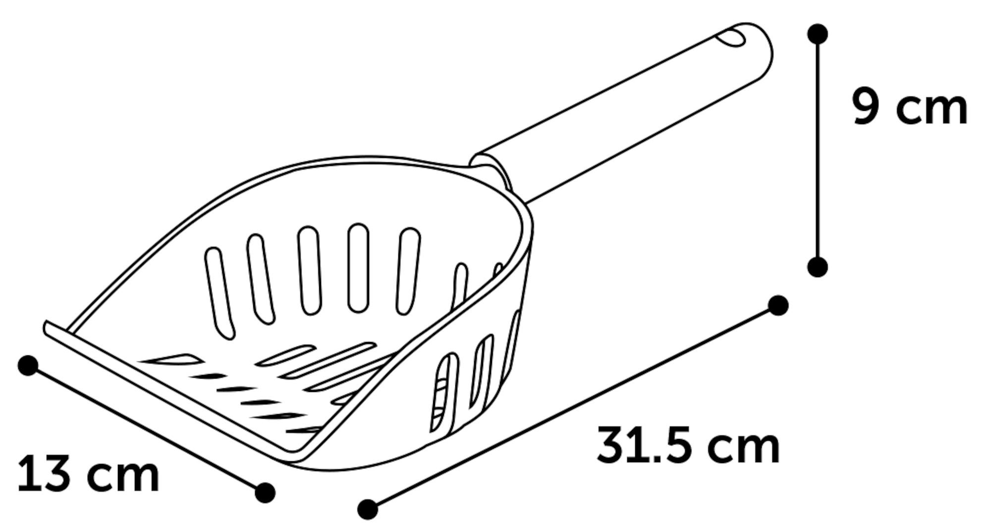 Flamingo Recogedor de deposiciones de gato Mina Gris