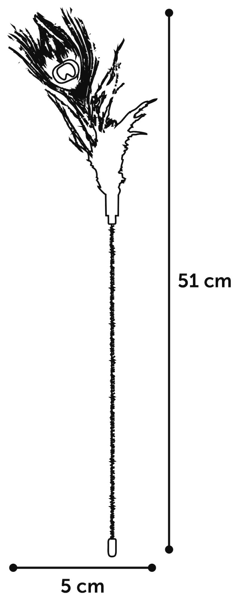 Flamingo Toy Glitty Dangler Multiple colours