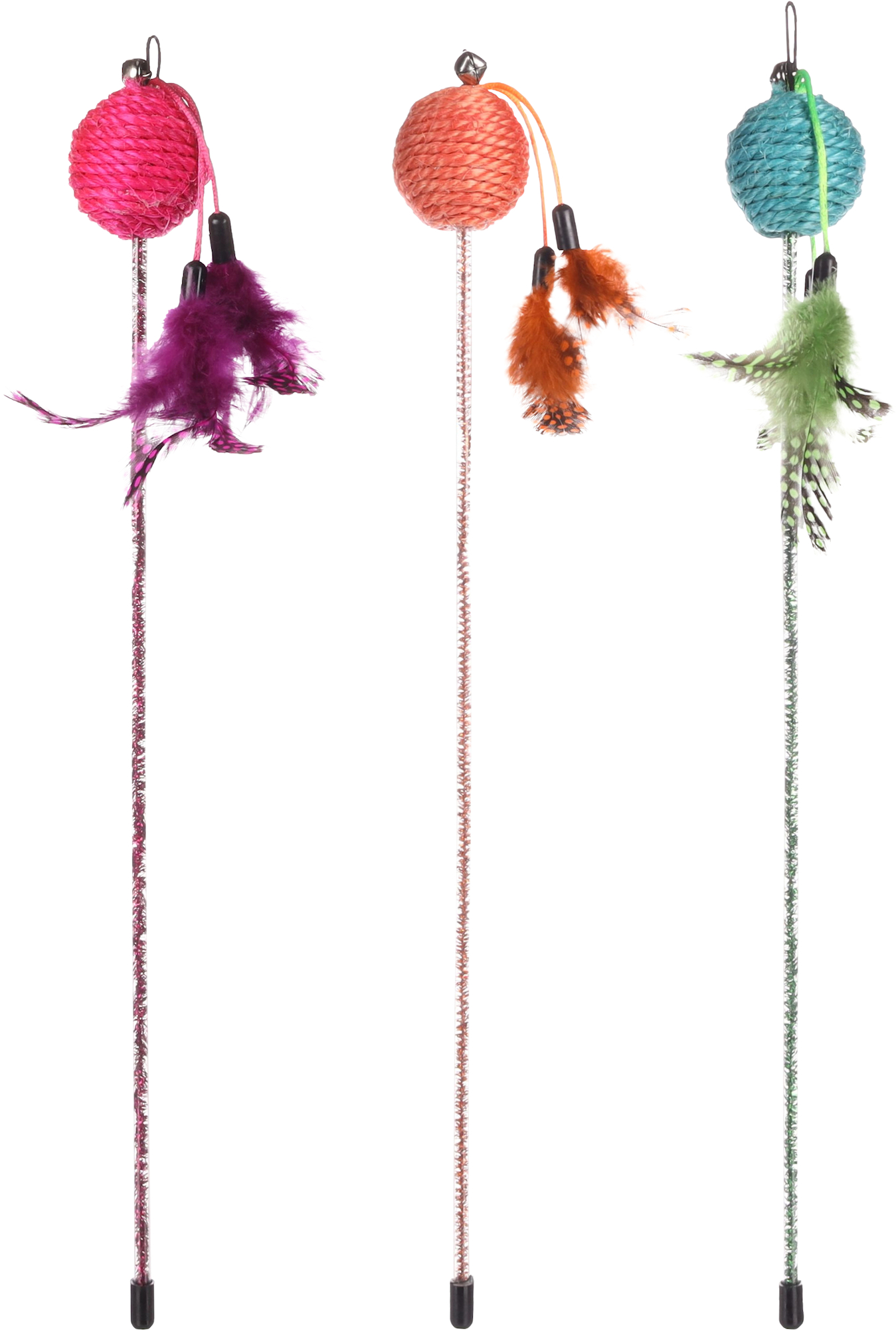 Flamingo Toy Glitty Dangler with ball Multiple colours
