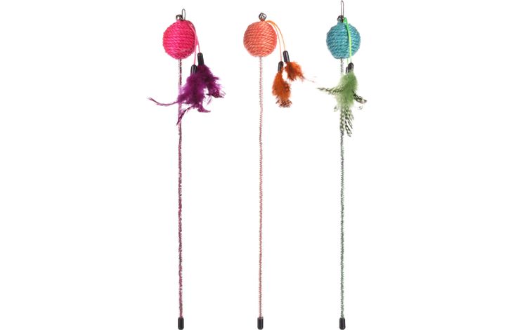 Flamingo Toy Glitty Dangler with ball Multiple colours