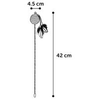 Flamingo Toy Glitty Dangler with ball Multiple colours