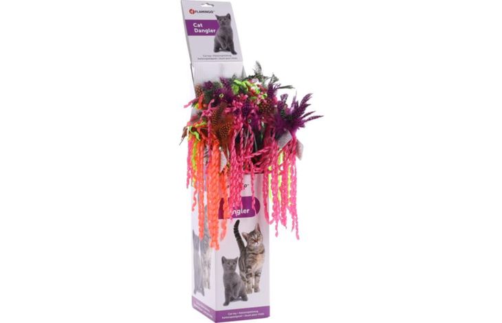 Flamingo Toy Glitty Dangler Pompom Multiple colours