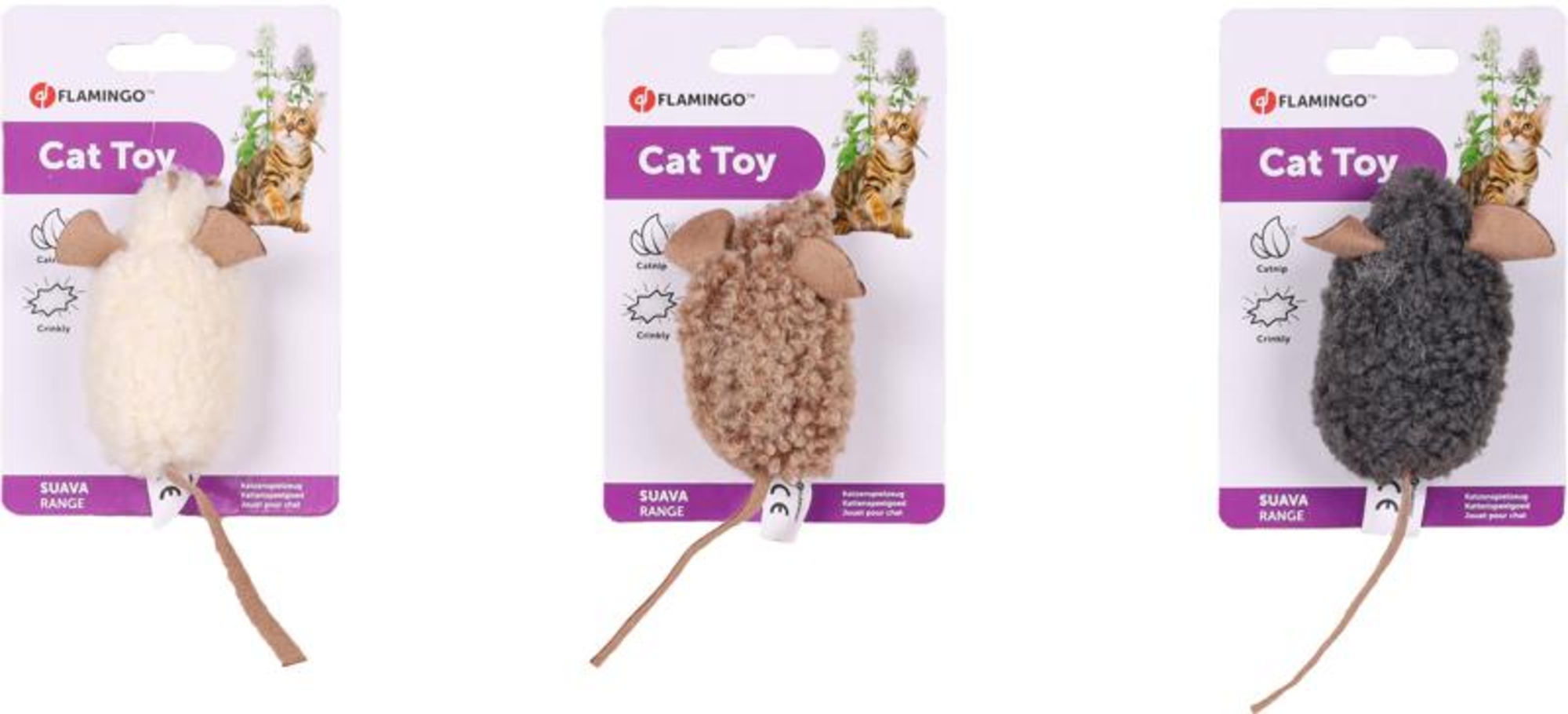 Flamingo Spielzeug Suava Maus Mehrere Farben