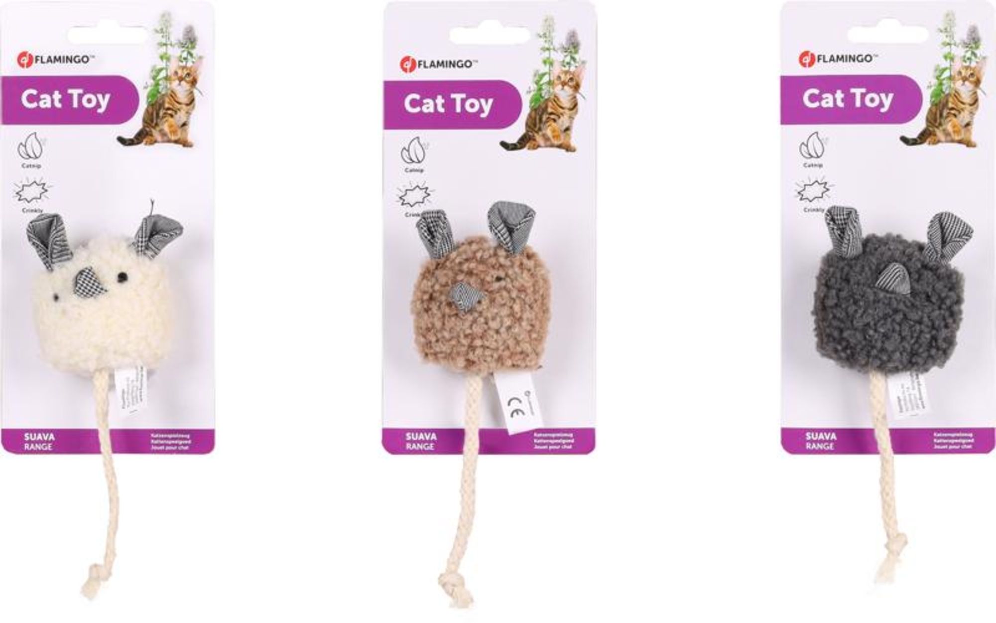 Flamingo Toy Suava Mouse Multiple colours