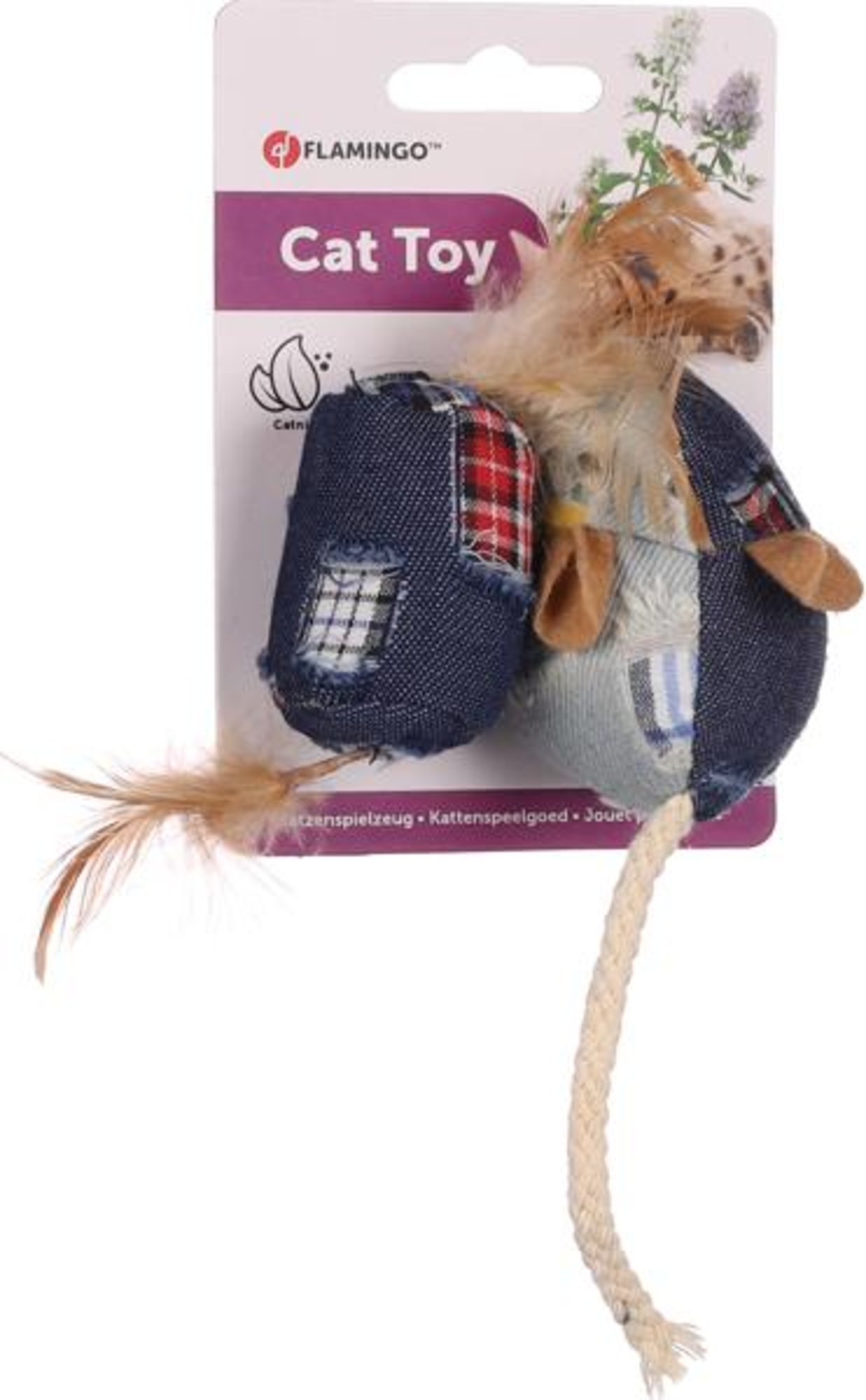 Flamingo Jouet Meran Souris & Rouleau Mélange