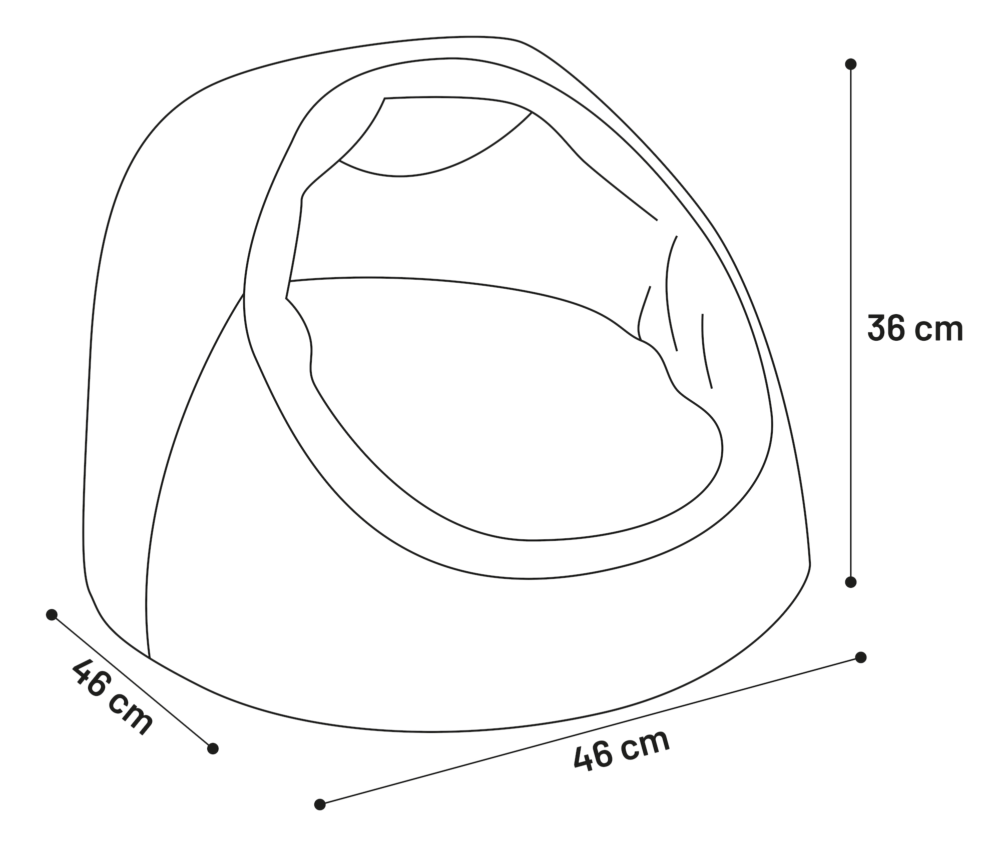 Flamingo Sleeping place Dorsa Black & Light grey