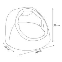 Flamingo Sleeping place Dorsa Black & Light grey