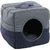 Korb Genoa Quadrat Blau & Grau