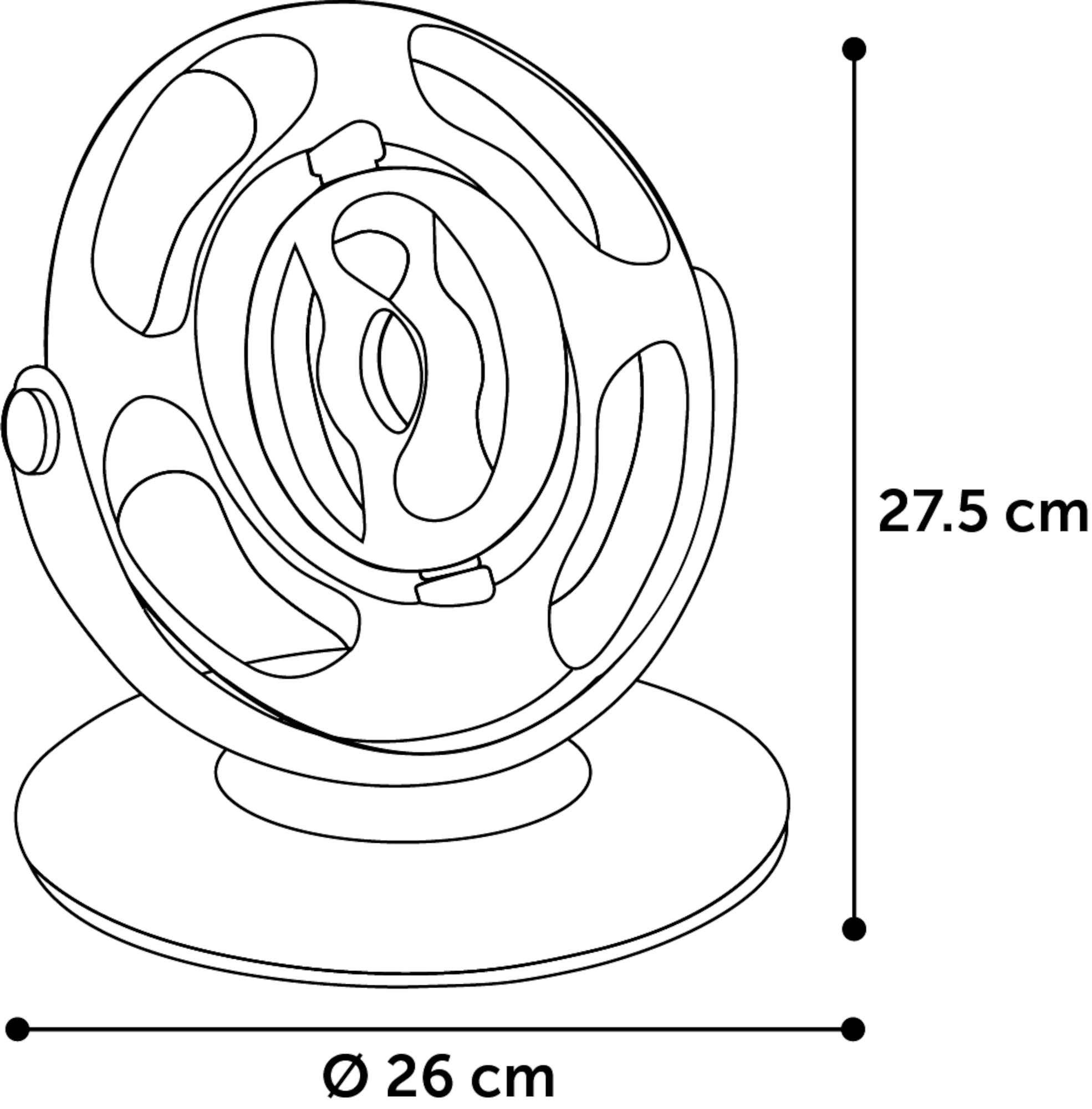Flamingo Electronic toy Dita Wheel with ball White